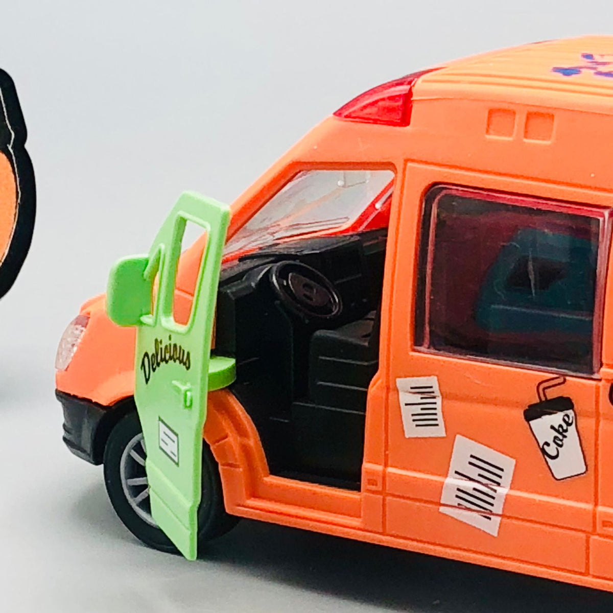 1Pc ABS Inertial Fun Dessert & Fast Food Selling Car Toy - Assortment