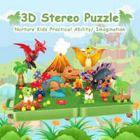 DIY Creative Dinosaur Projection & Puzzle Board With Storage Box