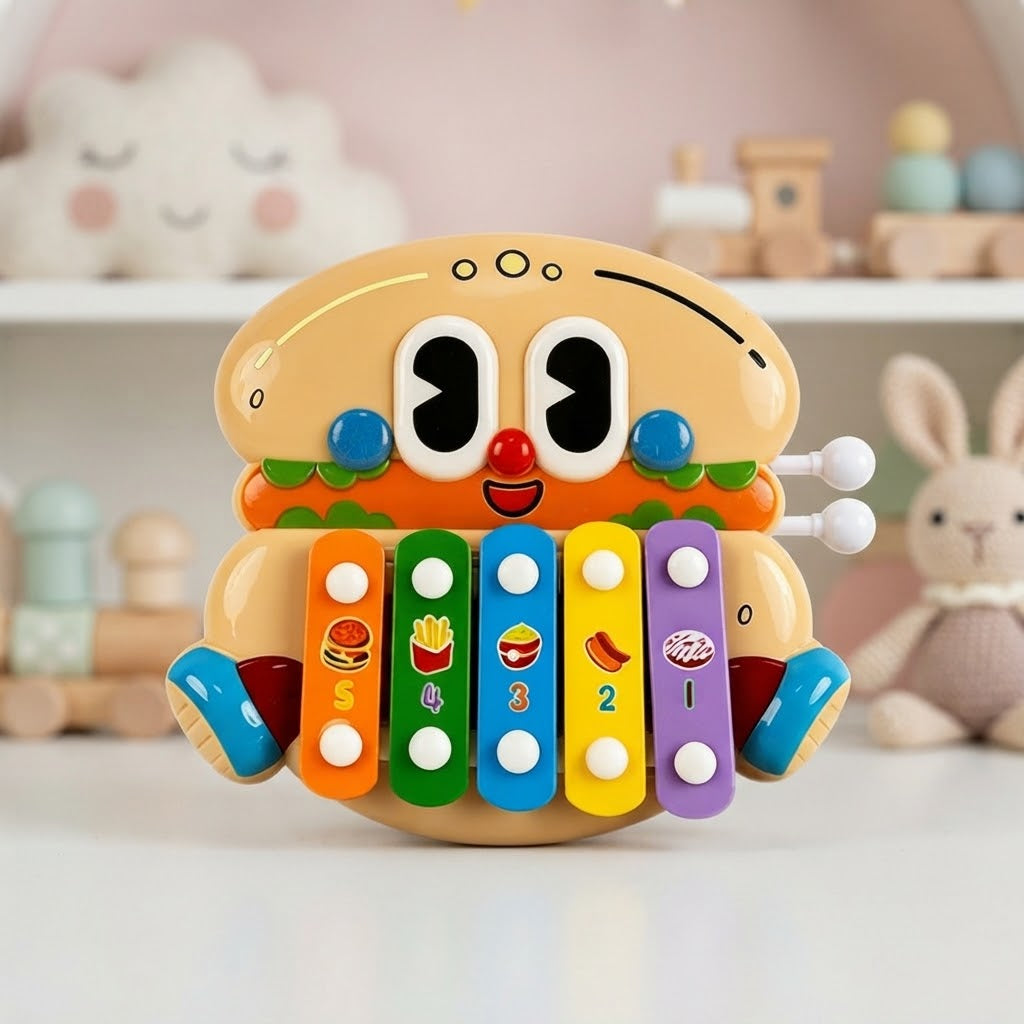 5 Keys Baby Musical Happy Burger Xylophone