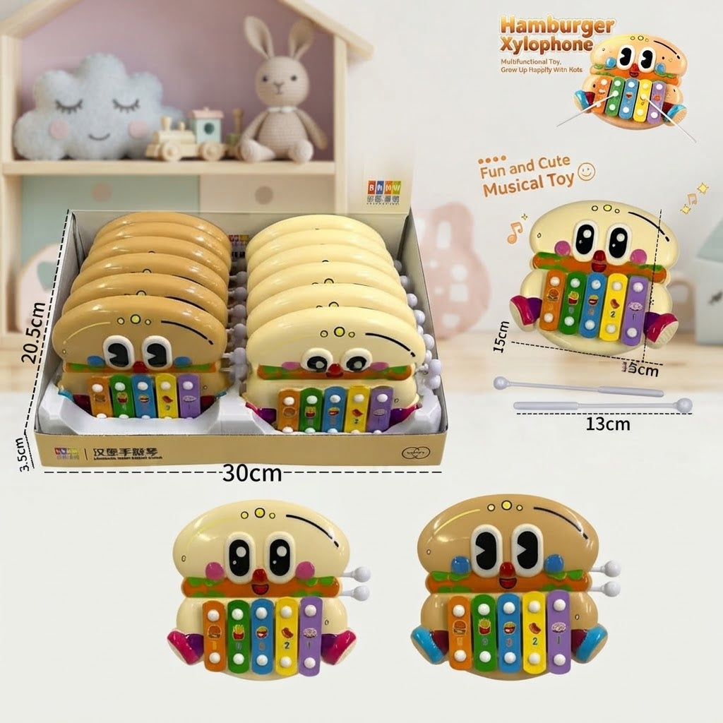 5 Keys Baby Musical Happy Burger Xylophone