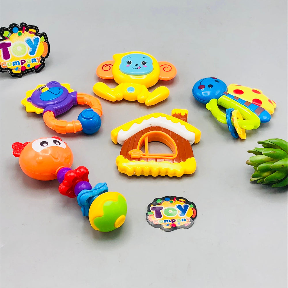 5Pcs Baby Premium Rattles Set