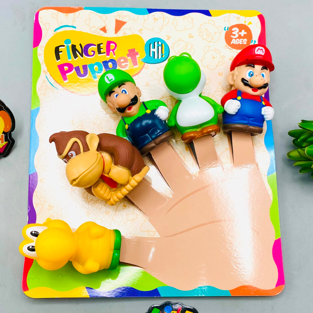 5Pcs Super Mario Themed Finger Puppet