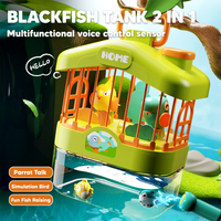 2in1 Bird Cage & Fish Tank With Light & Music