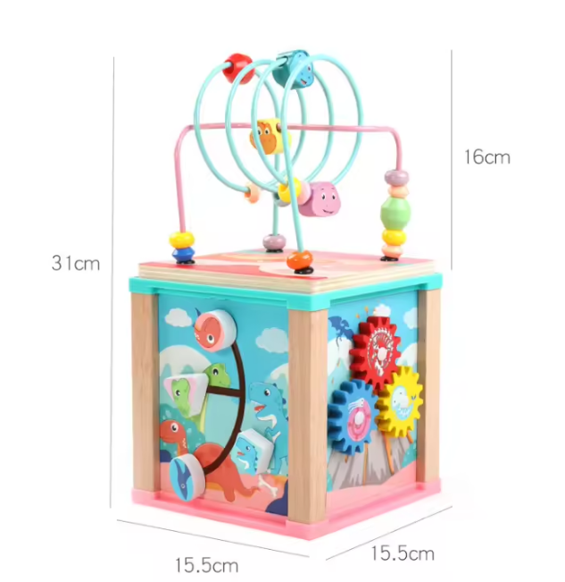 Wooden Multi-functional Activity Winding Bead Toy