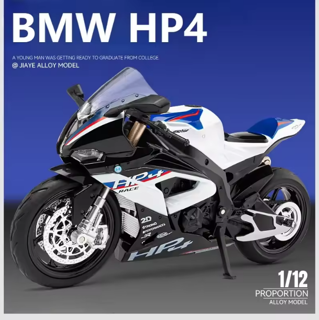 1:12 Diecast BMW HP4 Model Bike