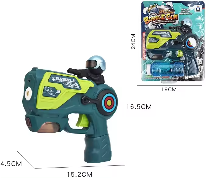Electric Cool Lighting Space Bubble Gun With Sound