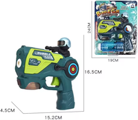 Electric Cool Lighting Space Bubble Gun With Sound
