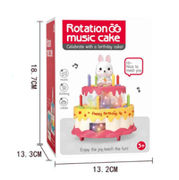 Electric Rotating Rabbit Cake With Light & Music