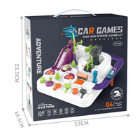 Manual Adventure Car Track Set - 2 Assorted Cars