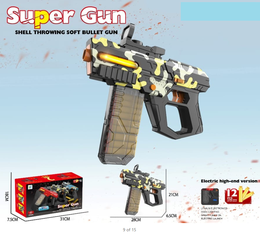 Rechargeable Super Soft Bullet Shooting Gun