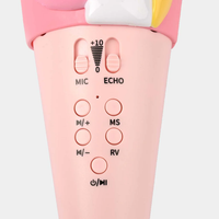 Rechargeable Unicorn Themed Handheld Bluetooth Microphone