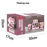 28Pcs Pretend Play Ice-Cream Shop With Coffee Maker