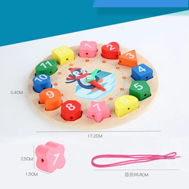 Wooden Montessori Analog Clock