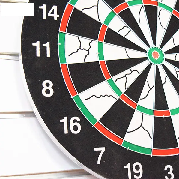 Professional Double-Sided Dart Board - 6 Steel Tip Darts