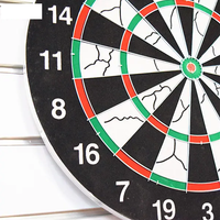 Professional Double-Sided Dart Board - 6 Steel Tip Darts