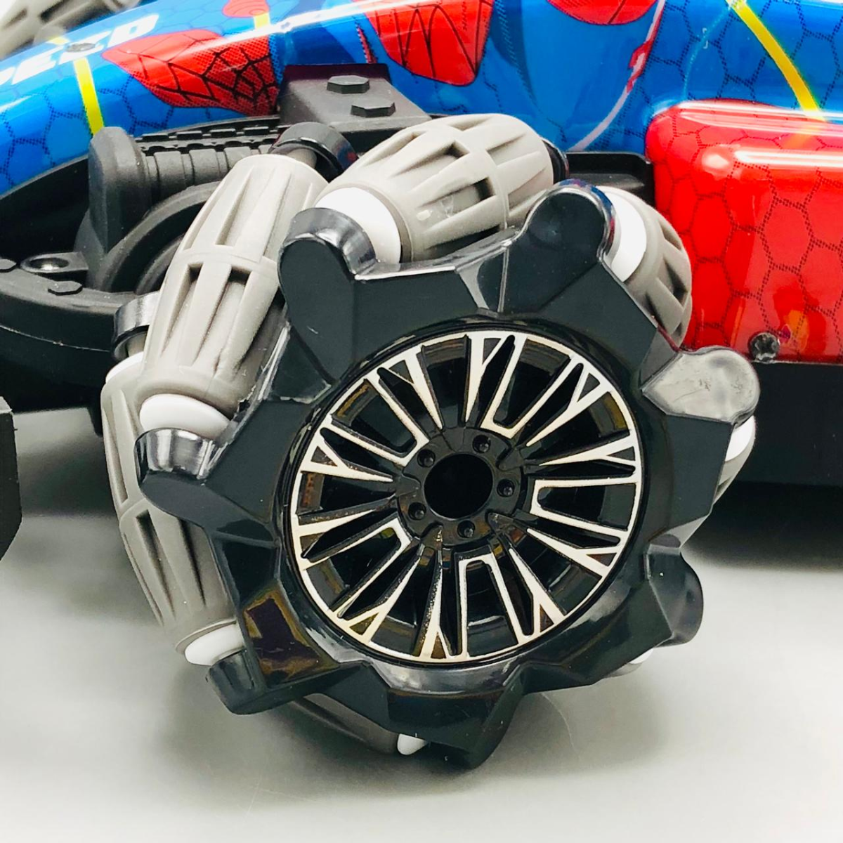 Remote & Watch Controlled Spiderman Themed Stunt Spray Car