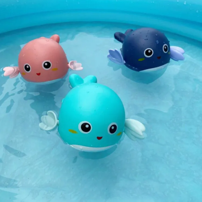 3Pcs Sea World Dolphin Bath Toy