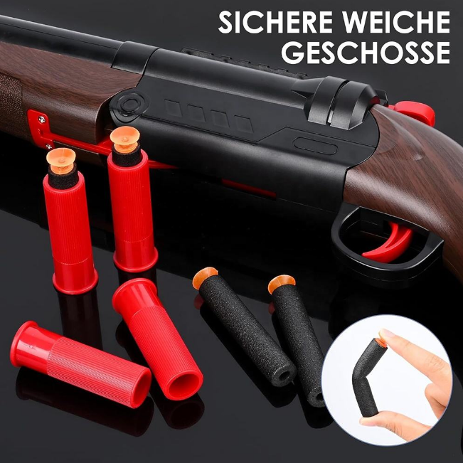 Manual Classic Double-Barrel Soft Bullet Shooting Gun
