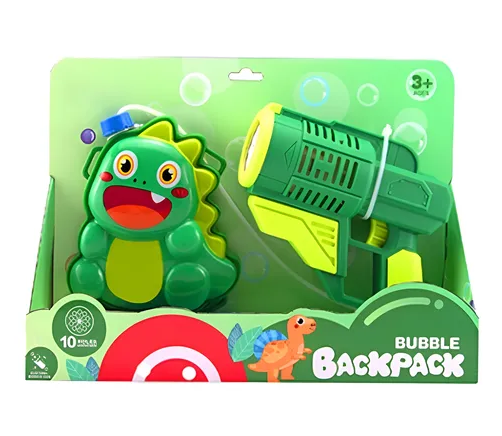 Electric Cute Dinosaur Backpack Colorful Bubble Gun