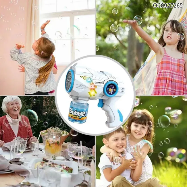 Space Battery Powered Bubble Gun With Lights