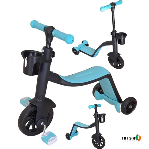 2in1 Kids Scooter & Convertible Tricycle - Blue