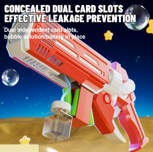 12 Holes Automatic Circulation Colorful Bubble Gun With Lights
