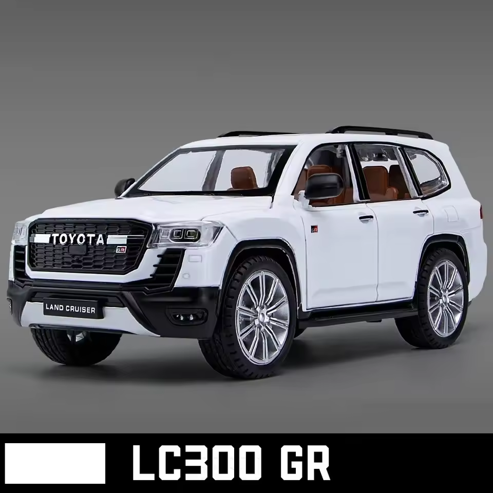 1:24 Diecast Toyota Land Cruiser LC300 GR Model With Acrylic Box