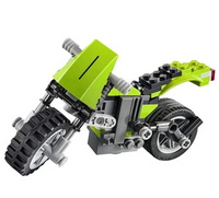 DIY 3in1 Harley Cruiser Lego Bricks Set - 129+Pcs
