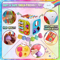 7in1 Montessori Shape Sorting Cube Toy