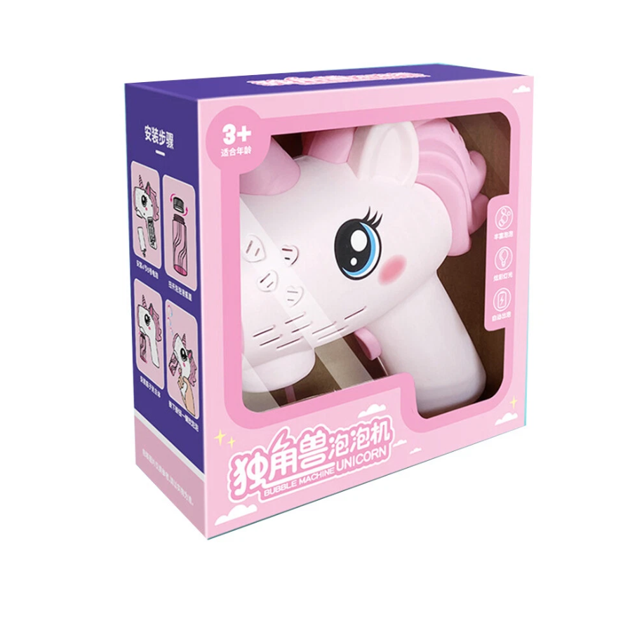 Electric Unicorn Colorful Bubble Gun