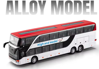 1:30 Diecast Double Decker Urban Transport Bus Model
