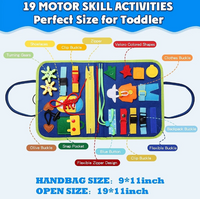 Montessori Multi-functional Activity Busy Book - Blue