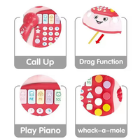 Kids Multi-functional Pull Along Musical Telephone