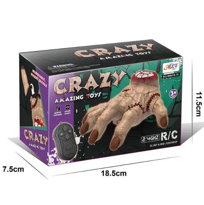 2.4GHz RC Crazy Hand Toy With Light & Sound