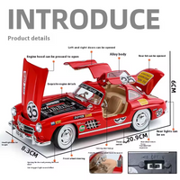 1:24 Diecast Classic Benz 300SL Printed Model Car
