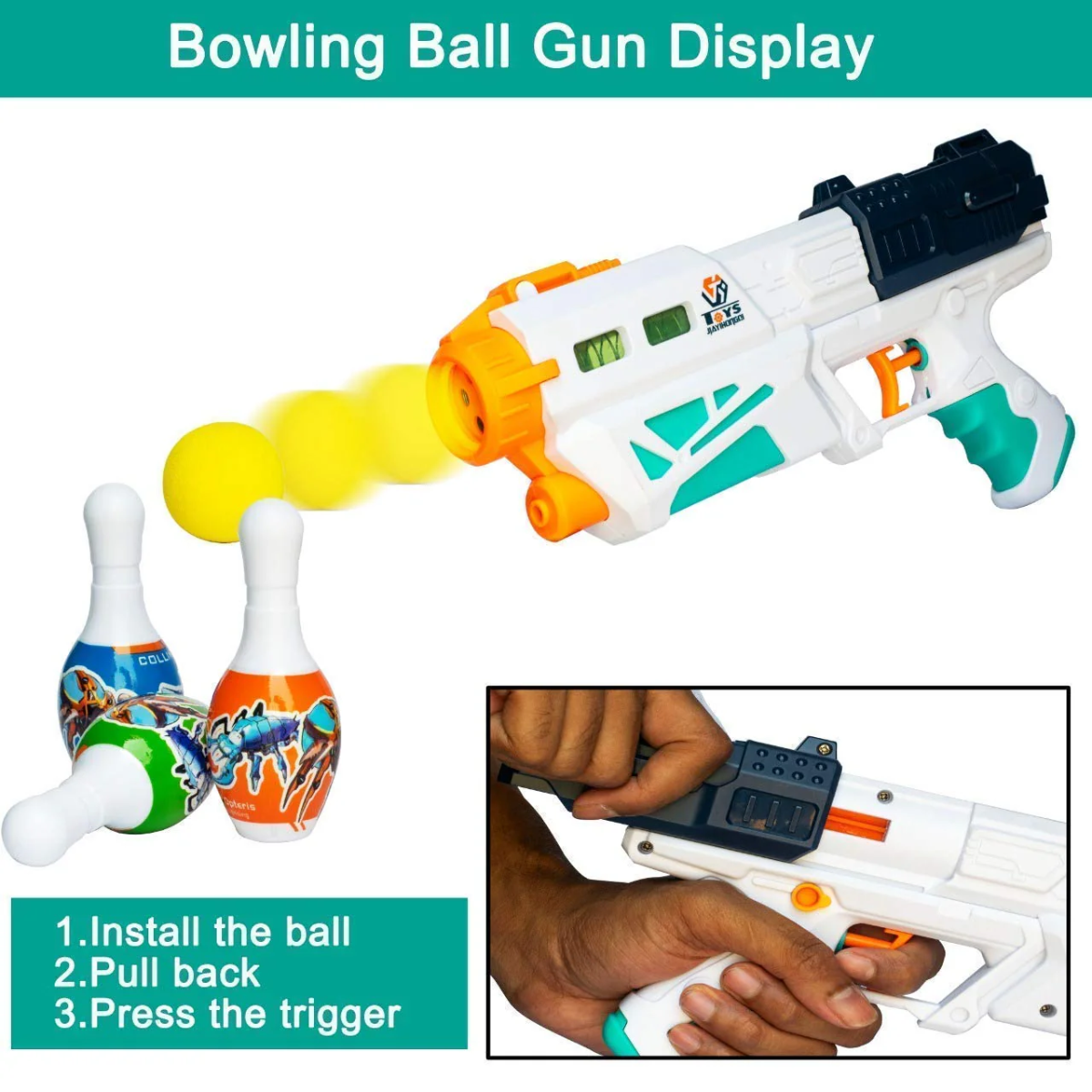 2in1 Manual Water & Soft Ball Shooting Gun