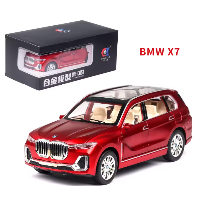 1:24 Diecast BMW X7 Model Car With Smoke