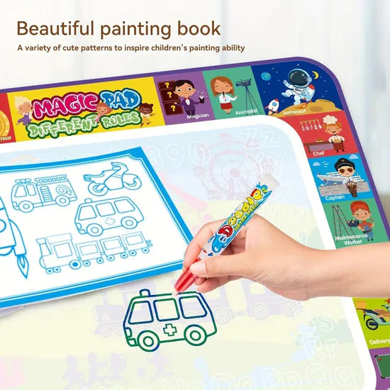 DIY Magic Water Canvas Painting Play Mat