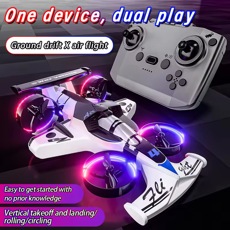 2.4GHz RC 2in1 Ground Drifting & Aerial Flying Aircraft