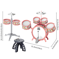 5Pcs Kids Mini Music Jazz Drums With Instruments 