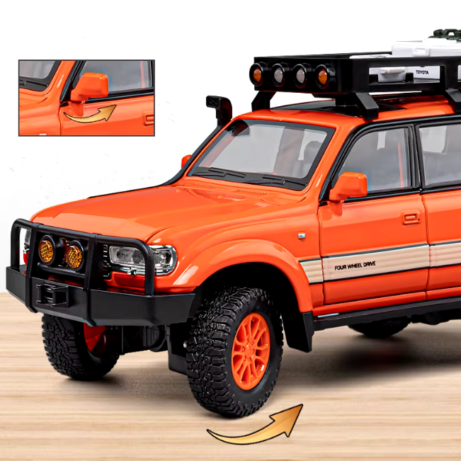 Buy 124 Diecast Toyota Land Cruiser LC80 SUV Model Car online in