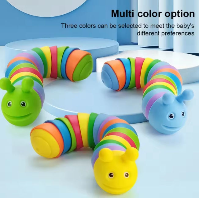 Cute Mini Twisting Colorful Caterpillar Toy
