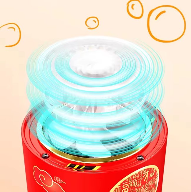 Rechargeable Colorful Fireworks Bubble Machine