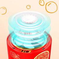 Rechargeable Colorful Fireworks Bubble Machine