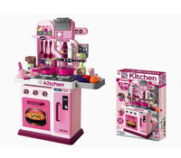 53Pcs Chef Kitchen Play Set With Light & Sound