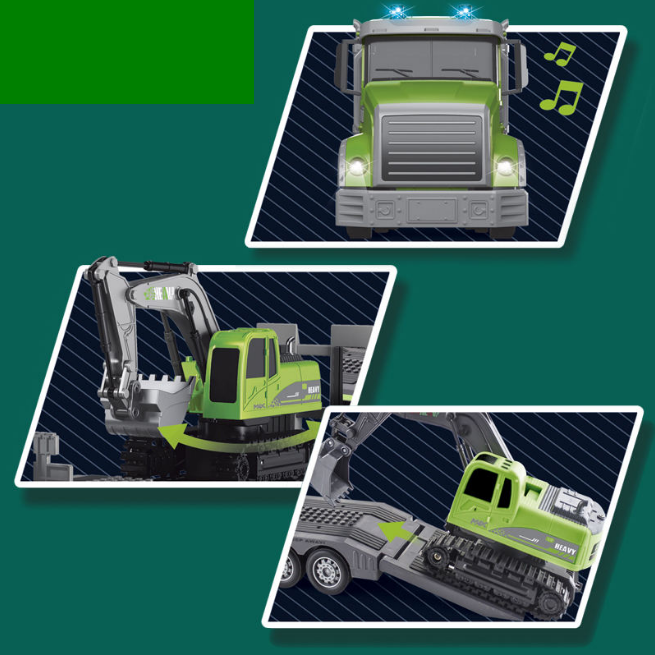 1:12 RC Semi-Traction Transport Excavator Set