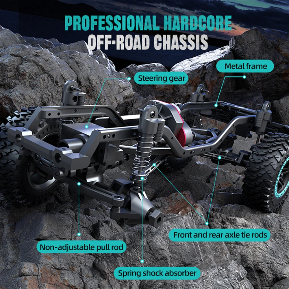 1:20 RC 4WD Rubicon Jeep Wrangler Off-Road Beast Pro Model