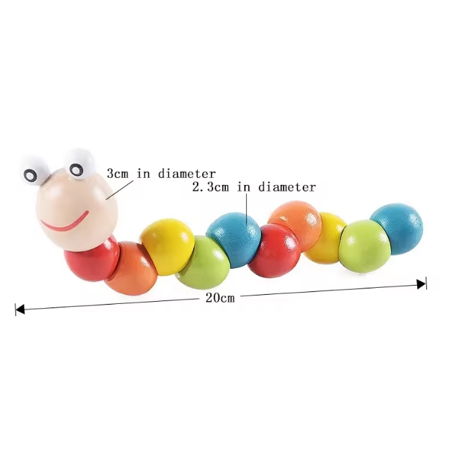 Wooden Insect Caterpillar Toy
