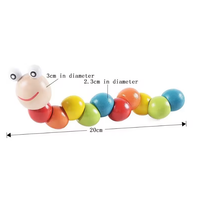 Wooden Insect Caterpillar Toy