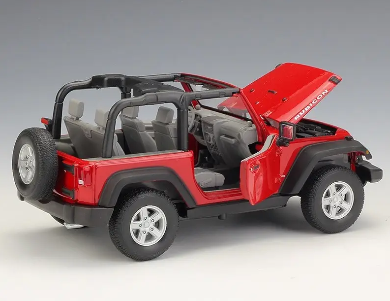 Welly 1:24 Diecast 2007 Rubicon Wrangler Jeep Model